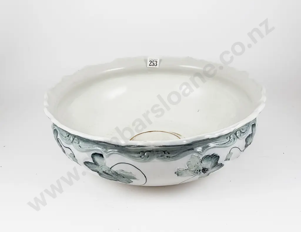 Art Nouveau Poppy Pattern Toilet Basin Image 1++