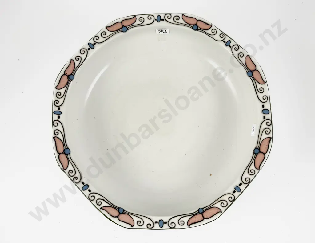 Elers Ware Art Nouveau Tube Lined Pattern Toilet Basin Image 1++