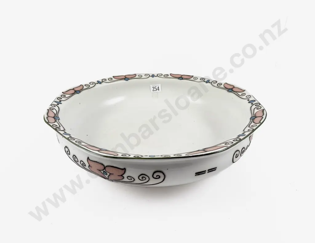 Elers Ware Art Nouveau Tube Lined Pattern Toilet Basin Image 1++