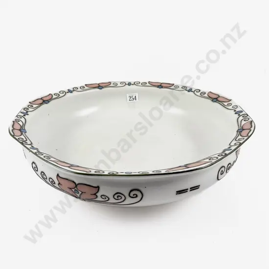 Elers Ware Art Nouveau Tube Lined Pattern Toilet Basin