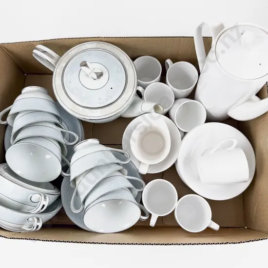 Spode White Ware Porcelain and Noritake Tea and Coffee Ware