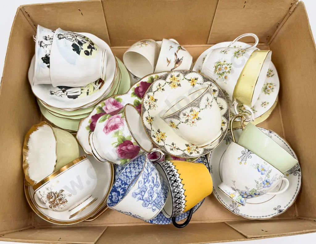 Collection of Fancy Cups & Saucers with Some Plates Image 1++