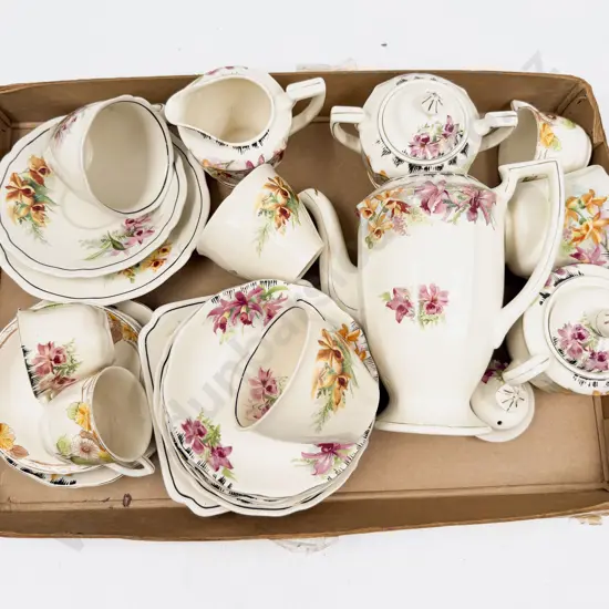 Orchid Pattern Royal Doulton & Other Tea & Coffee Ware