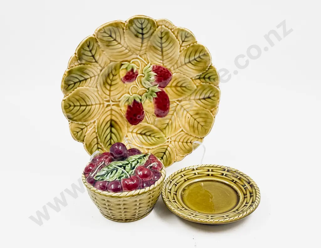 Sarreguemines Preserve Pot & Plate - Preserve Tray A/F Image 1++
