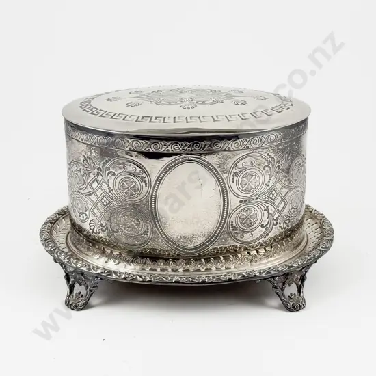 S/Plate Biscuit Barrel