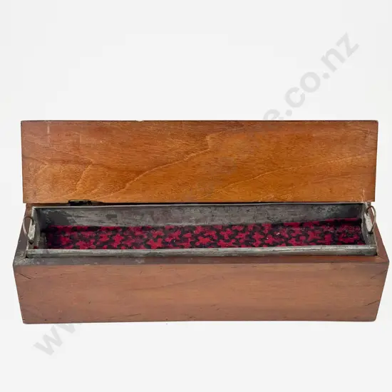Victorian Mahogany Cutlery Box with Two Original Liners