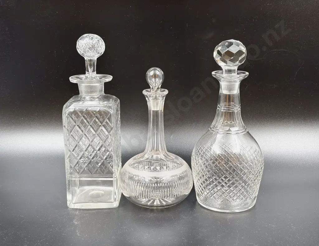 Three Various Decanters Image 1++