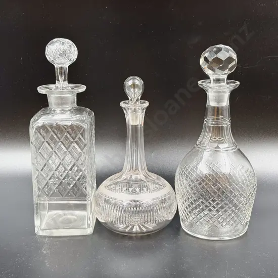 Three Various Decanters