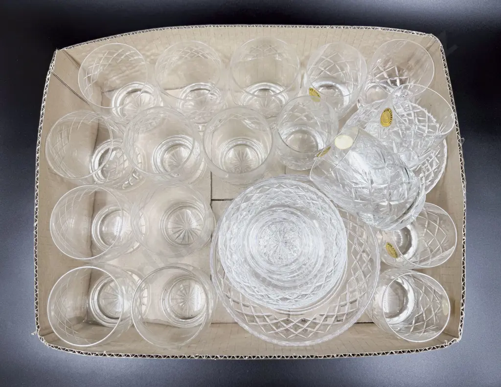 Webb Corbett Dessert Set & Glass Ware Image 1++