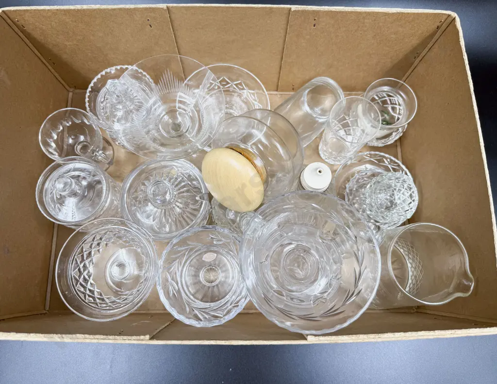 Qty Crystal Preserve Pots & Various Image 1++