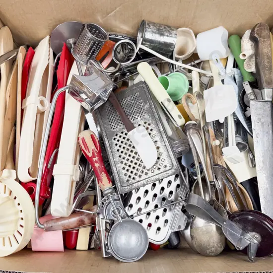 A Large Qty of Vintage 60's/70's Cooking & Cutlery Implements