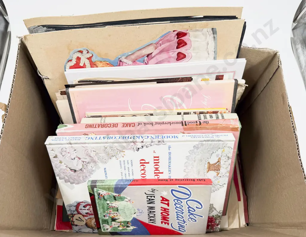 Assorted Cake Decorating Books & Vintage Cutouts Image 1++