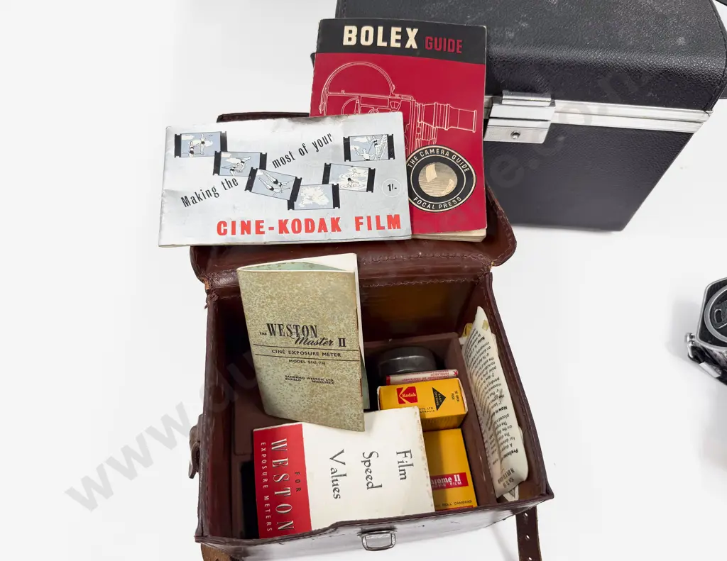 Paillard Bolex Movie Camera Cine Kodak Movie Camera in Cases Other Case & Tripod Image 1++
