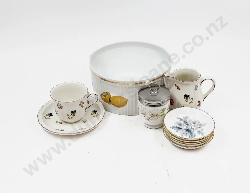 Royal Worcester Evesham Souffle Dish Egg Coddler & Assorted Image 1++