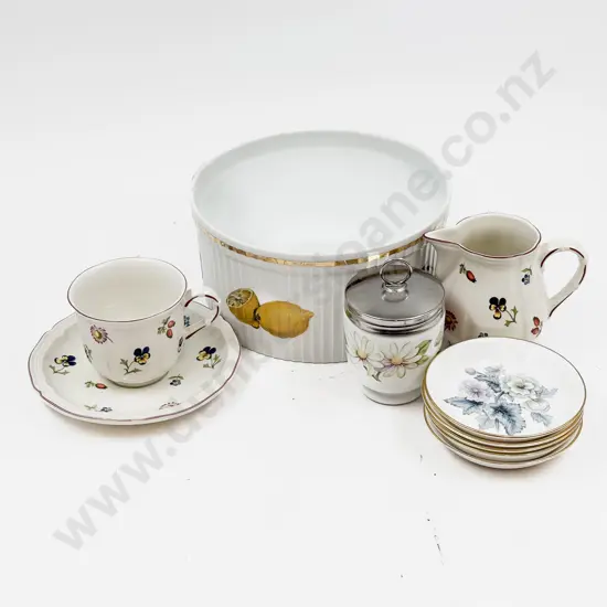Royal Worcester Evesham Souffle Dish Egg Coddler & Assorted