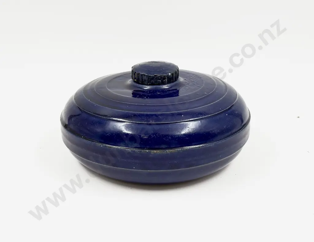 Stour Ware Blue Glazed Stoneware Hot Water Bottle Image 1++
