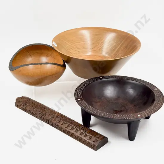 Small Kava Bowl & Assorted Woodware