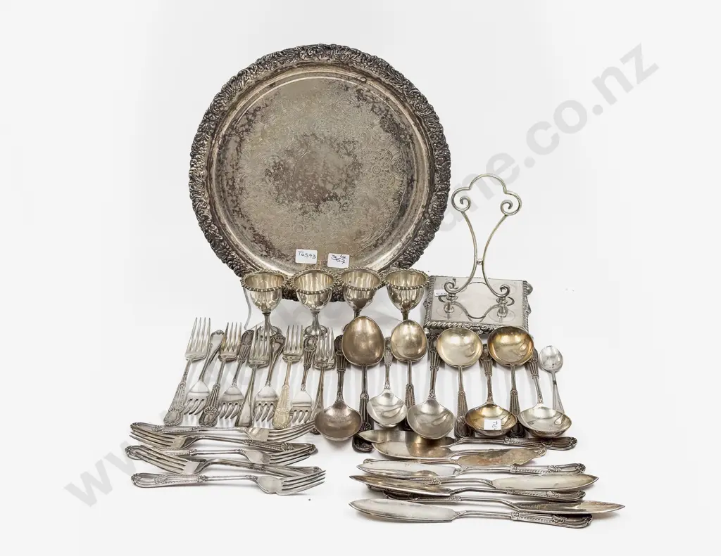Qty of Assorted S/P incl Egg Cruet Set & Assorted Cutlery Image 1++