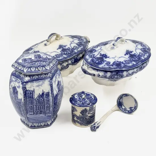 Qty of Assorted Blue & White China