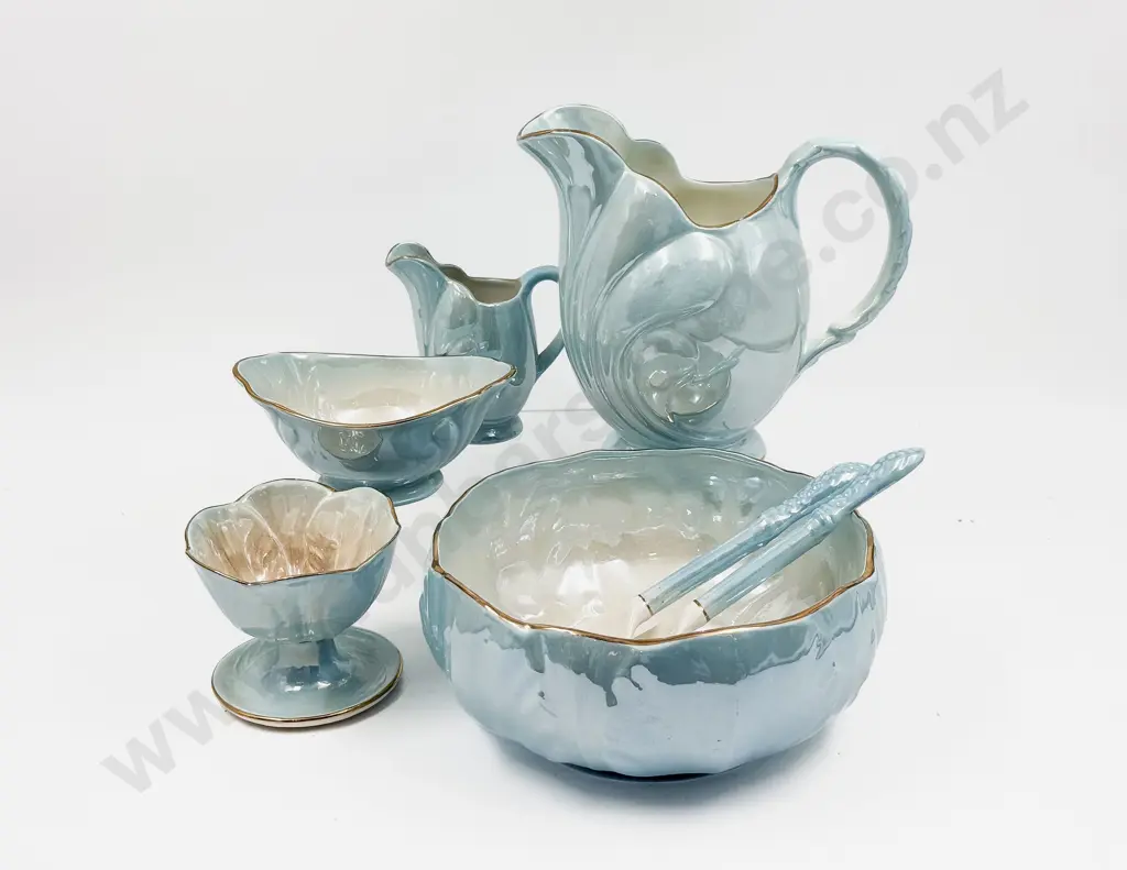 Four Pieces of Maling together with Salad Bowl & Servers Image 1++