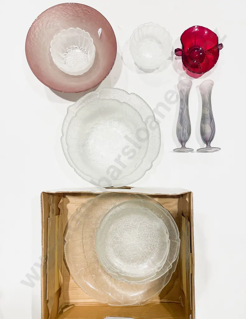 Two Boxes of Assorted Glass Ware Image 1++