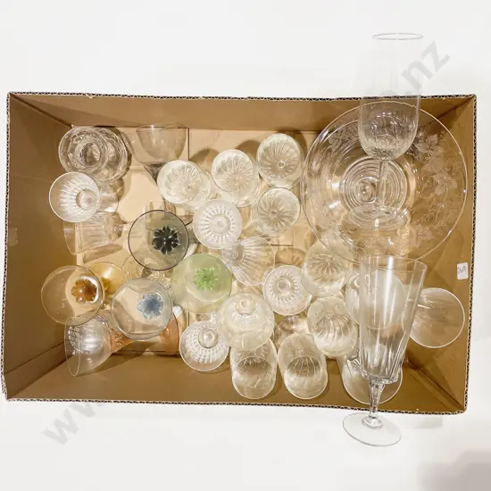 Two Boxes of Assorted Glass Ware