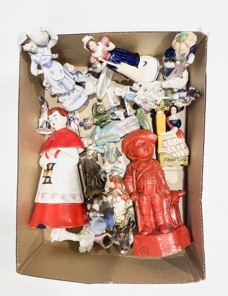 Qty of Assorted Fancy China Figures Image 1++