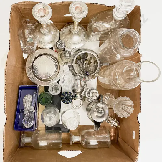 Box Qty of Assorted Glassware & S/P etc