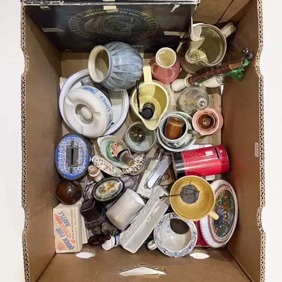 Box Qty of Assorted incl Pottery China & Collectables