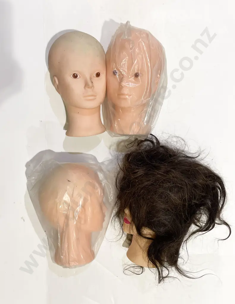 Four Assorted Mannequin Heads Image 1++
