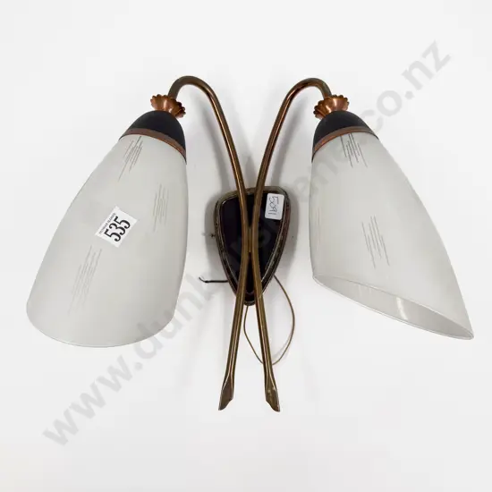 Mid Century Two Branch Wall Light