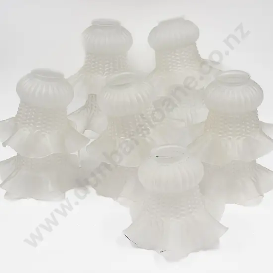 Eleven Antique Glass Light Shades