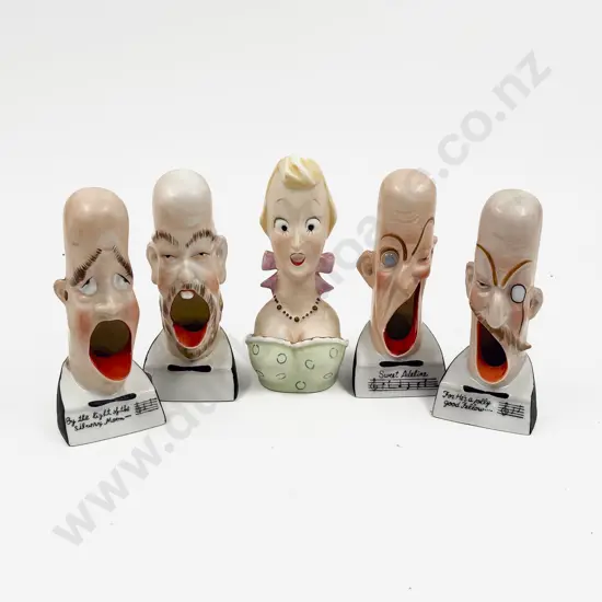 Five Assorted Novelty Ashtrays