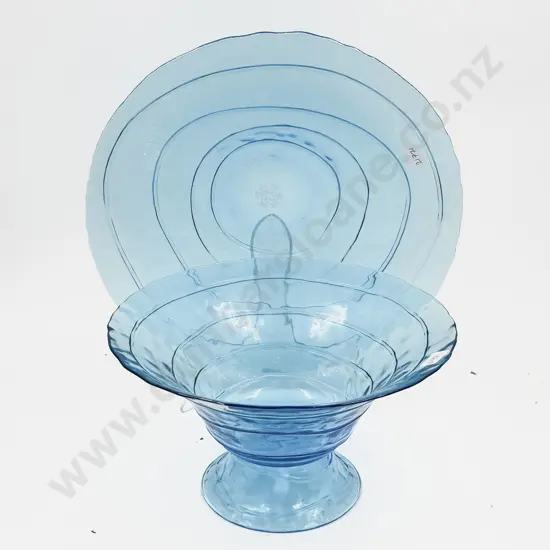 Two Studio Glass Table Bowls