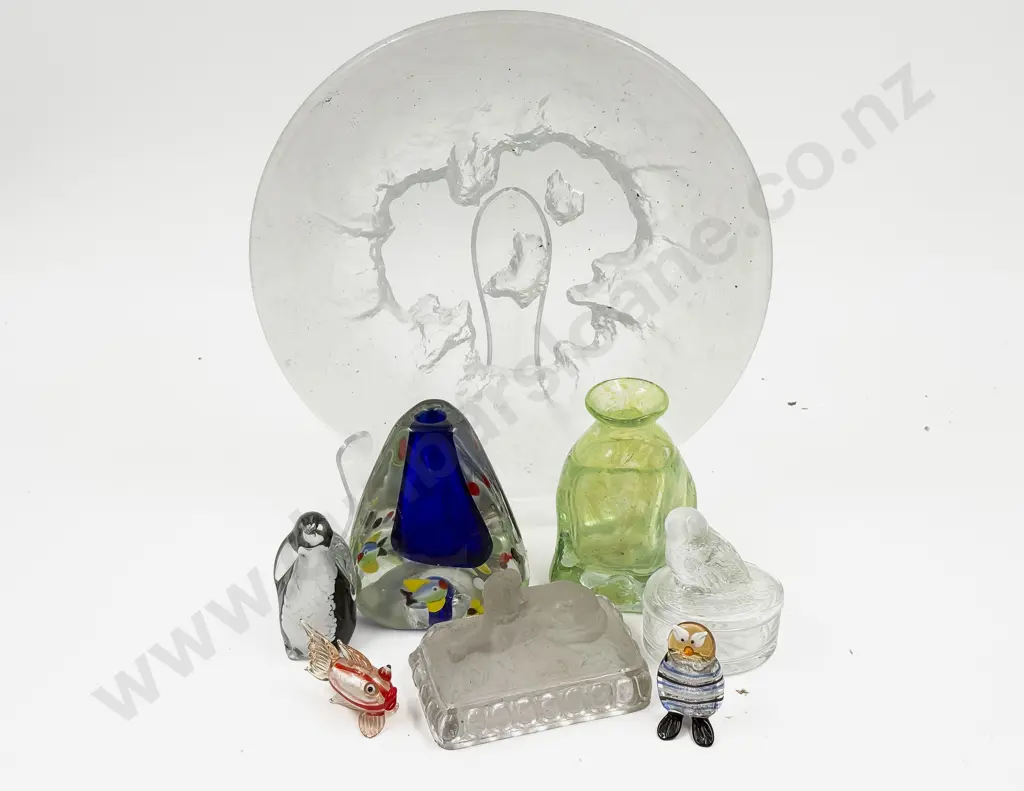 Qty of Assorted Art Glass incl Hoglund Image 1++