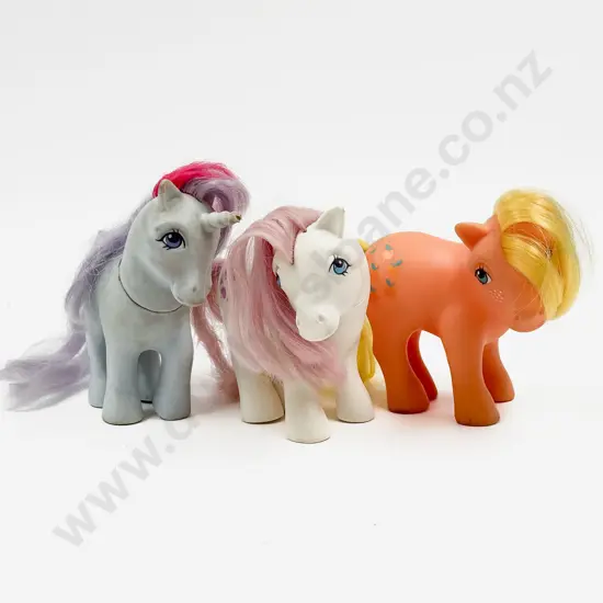 Three Vintage My Little Pony Toys