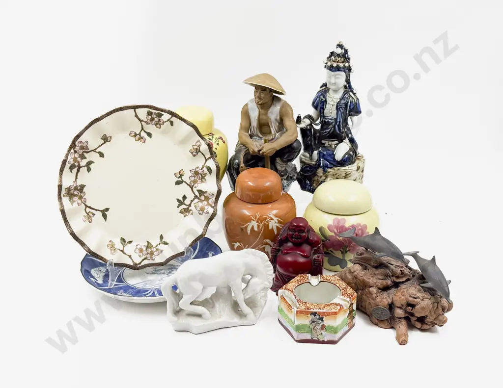 Box Qty of Assorted Figures with Ginger Jars etc Image 1++