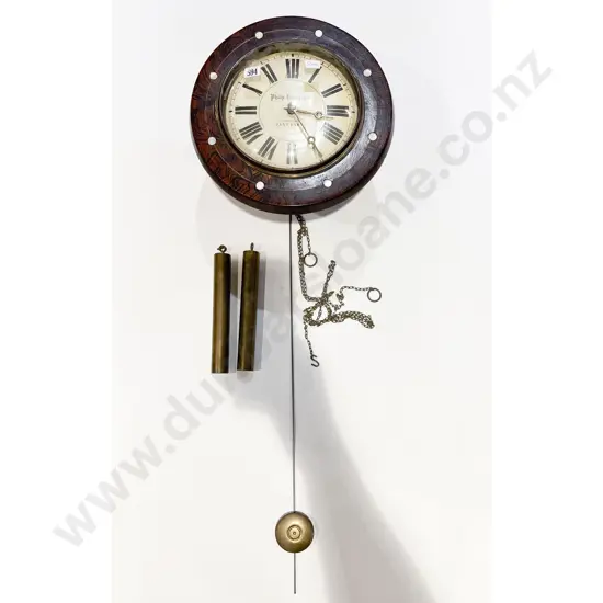 Victorian Rosewood Wall Clock