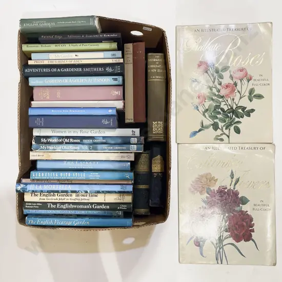 Box Qty of Assorted Gardening Reference etc
