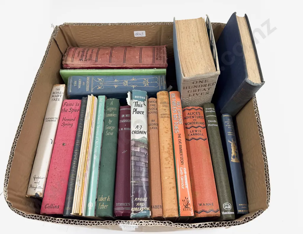 Box Qty of Assorted Books Image 1++