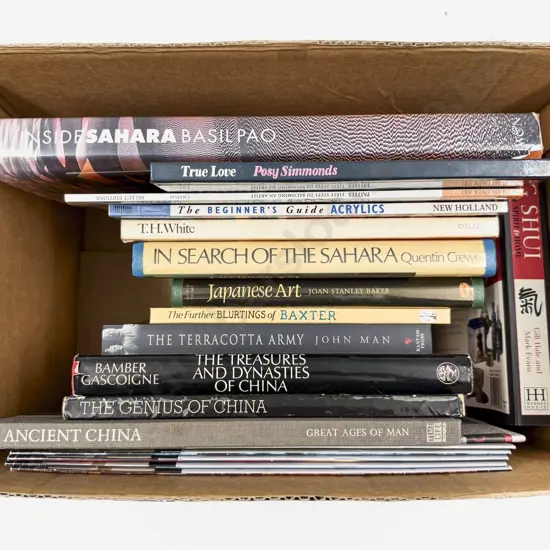 Box Qty of Assorted Chinese & Other Reference Books