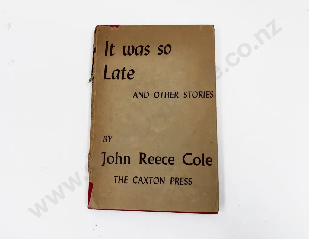 It Was So Late & Other Stories by John Reece Cole Image 1++