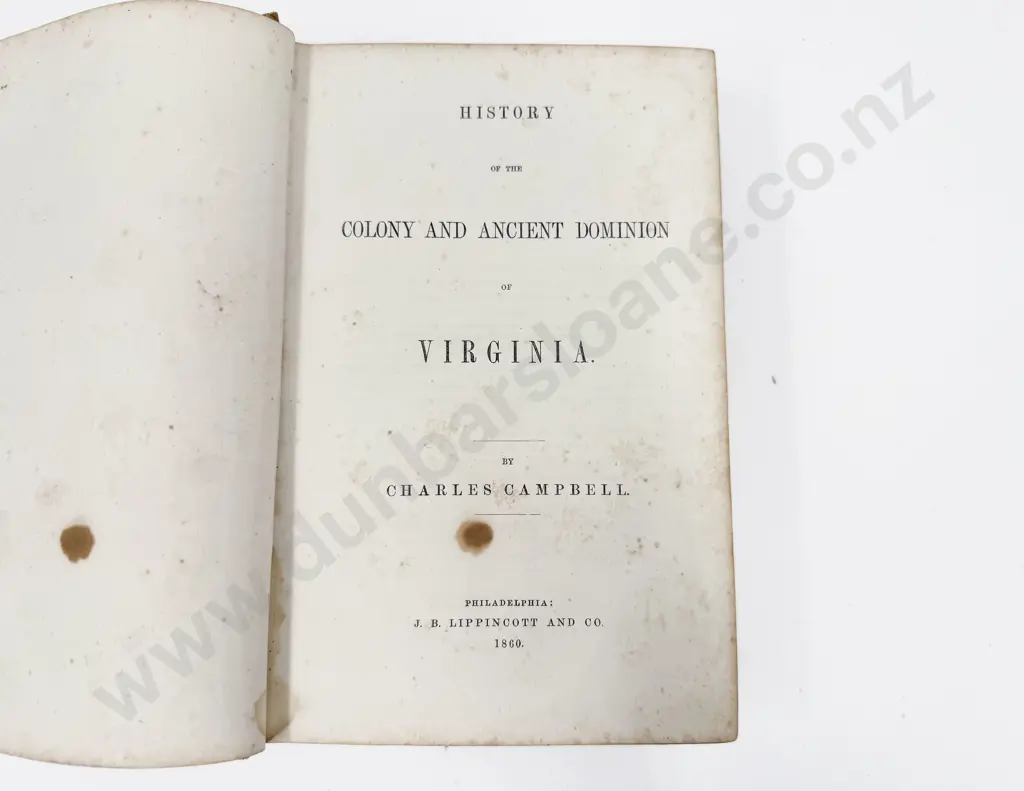 History of Virginia by Campbell Image 1++