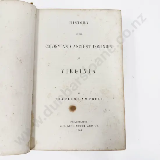 History of Virginia by Campbell