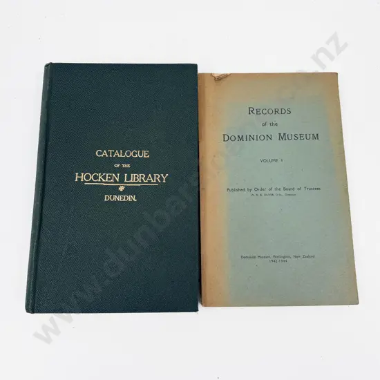 Records of The Dominion Museum together with Catalogue of the Hocken Library