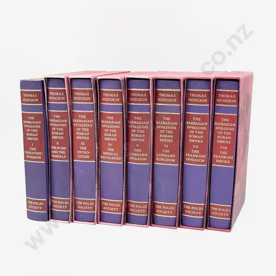 Folio Society - The Barbarian Invasions of The Roman Empire - Thomas Hodgkin - Volumes 1 -to 8