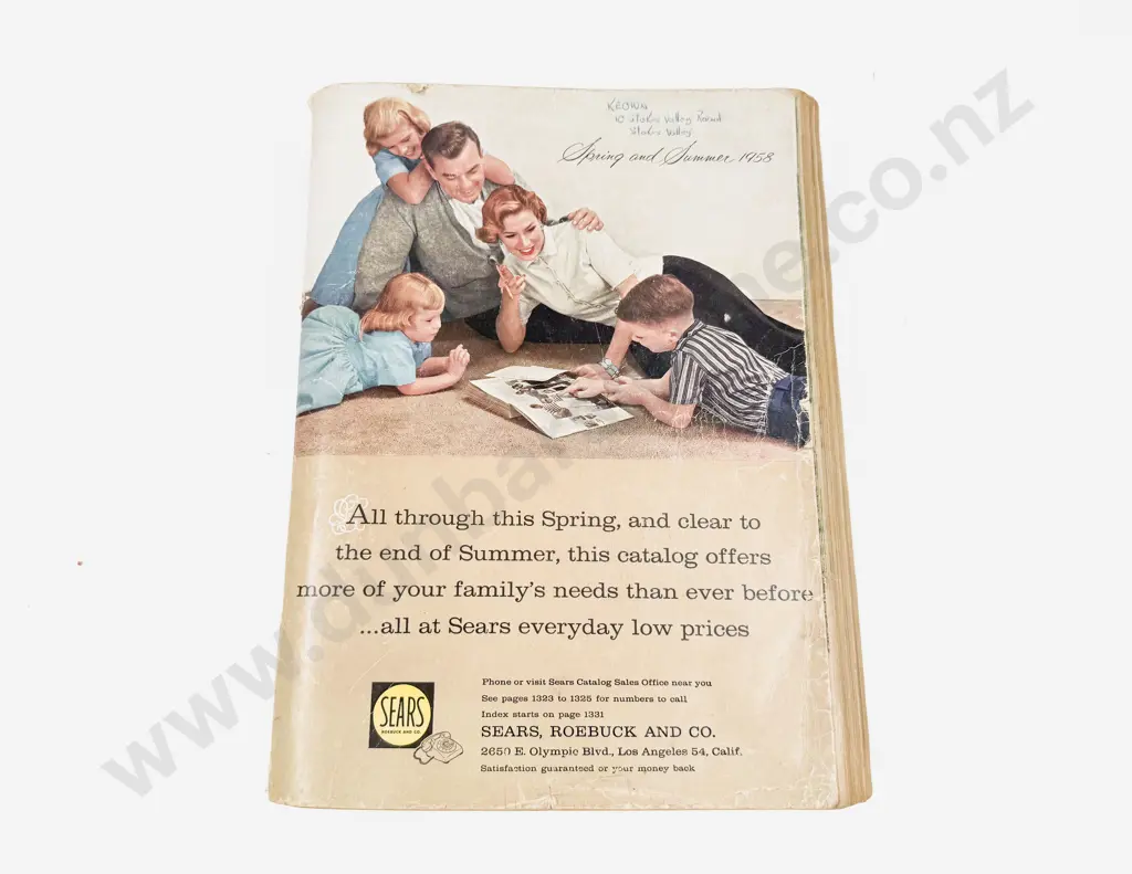 Vintage Sears Spring & Summer 1958 Catalogue Magazine Image 1++