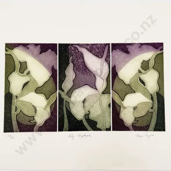 Joan Taylor - "Lily Triptych" - Ltd Ed Print