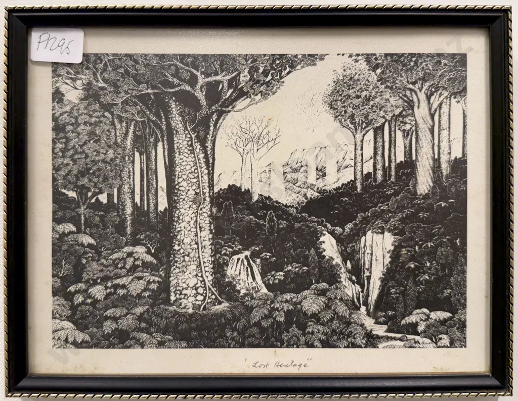 Two Small Framed Rei Hamon Reproduction Prints Image 1++