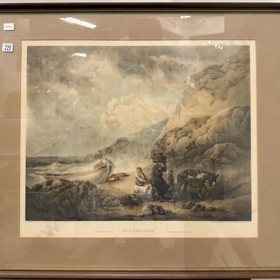 G. Morland - "Fishermen" - Reproduction Historical Print